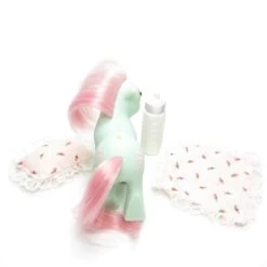 Hasbro Baby Buggy Playset My Little Pony G1 Toy With Baby Cuddles & Accessories -Hasbro Fun Toys Baby cuddles blanket pillow bottle play set pony