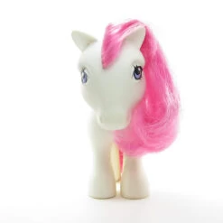 Hasbro June Rose Birthflower Ponies Vintage G1 Mail Order My Little Pony -Hasbro Fun Toys Birthflower ponies white body pink hair purple eyes