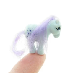 Hasbro Miniature Blue Belle & Cotton Candy World's Smallest My Little Pony Retro Toy Set -Hasbro Fun Toys Blue belle miniature my little pony retro g1 world s smallest