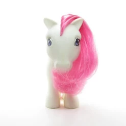 Hasbro August Poppy Birthflower Ponies Vintage G1 Mail Order My Little Pony -Hasbro Fun Toys Brithflower ponies white body pink hair purple eyes