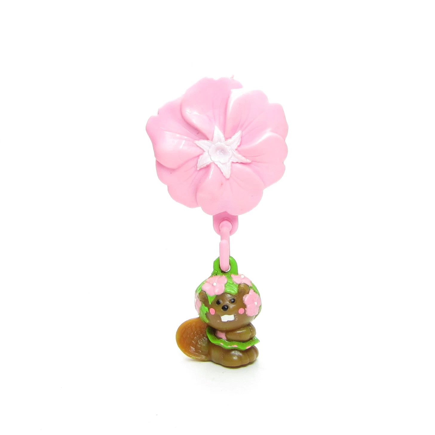Hasbro Busy Lizzie Beaver Charmkins Flower Pocket Clip Hanger 3 Hasbro Busy Lizzie Beaver Charmkins Flower Pocket Clip Hanger