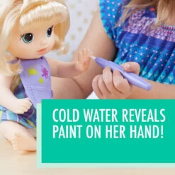 Hasbro Baby Alive Finger Paint Baby: Blonde Hair Doll 10 Hasbro Baby Alive Finger Paint Baby: Blonde Hair Doll -Hasbro Fun Toys C0960 4 13477.1654280639