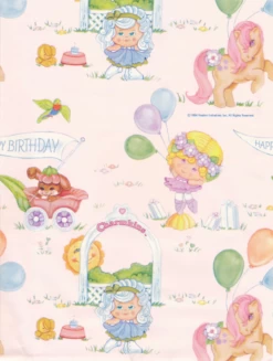 Hasbro Charmkins Happy Birthday Wrapping Paper - 1 Sheet Of Gift Wrap