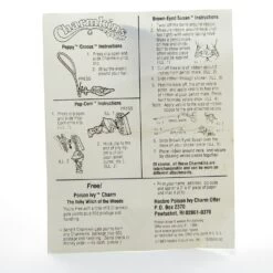 Hasbro Charmkins JC Penney Box Of Factory Sealed Charms - Brown Eyed Susan, Pop-Corn, Poppy -Hasbro Fun Toys Charmkins jewelry playmates boxed set charms