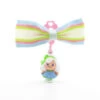 Hasbro Morning Glory Charmkins Fabric Bow Tie Hair Barrette With Charm -Hasbro Fun Toys Charmkins morning glory hair bow clip button charm