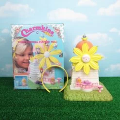 Hasbro Charmkins Flower Mill Play Set Windmill With Whippoorwill, Chrysanthemum & Furniture