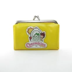 Hasbro Charmkins Vintage Yellow Vinyl Kisslock Coin Purse With Brown Eyed Susan