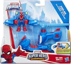 Hasbro Playskool Heroes Marvel Super Hero Adventures Spider-Man Jet-Copter -Hasbro Fun Toys E1310 2 36816.1650997019