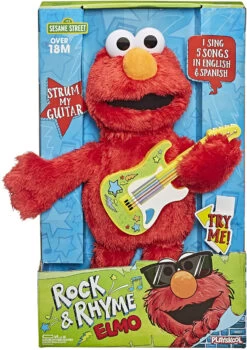 Hasbro Sesame Street Rock And Rhyme Elmo Talking, Singing Plush Toy -Hasbro Fun Toys E9227 2 07811.1636402524