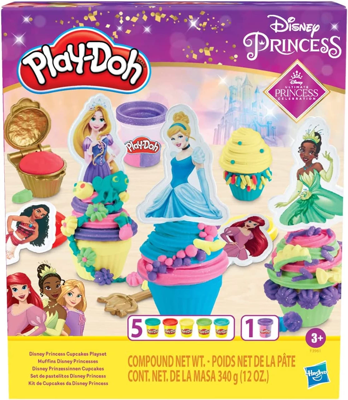 Hasbro Play-Doh Disney Princess Cupcakes Playset 5 Hasbro Play-Doh Disney Princess Cupcakes Playset - Image 3