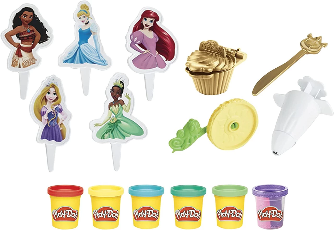 Hasbro Play-Doh Disney Princess Cupcakes Playset 4 Hasbro Play-Doh Disney Princess Cupcakes Playset - Image 2