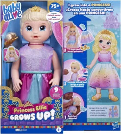 Hasbro Baby Alive Princess Ellie Grows Up! Blonde Doll -Hasbro Fun Toys F5236 1 78176.1680280293