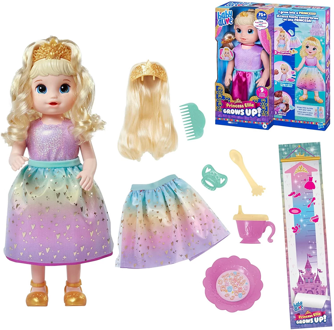 Hasbro Baby Alive Princess Ellie Grows Up! Blonde Doll
