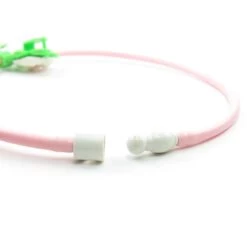 Hasbro Flower Necklace Jewelry Hanger For Charmkins Charms -Hasbro Fun Toys Flower necklace pink plastic tubing clasp