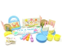 Hasbro Party Gift Pack My Little Pony Set With Ponies & Accessories -Hasbro Fun Toys G1 My Little Pony Party Pack Birthday Cake Plates