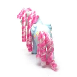 Hasbro Sugar Apple My Little Pony Vintage G1 Candy Cane Ponies -Hasbro Fun Toys G1 My Little Pony Sugar Apple pink white curly mane tail