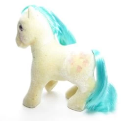 Hasbro So Soft Cupcake My Little Pony Vintage G1 -Hasbro Fun Toys G1 My Little Pony cupcakes symbol flocked blue hair