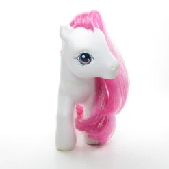 Hasbro Strawberry Swirl G3 My Little Pony From Let's Go Purse Set -Hasbro Fun Toys G3 strawberry swirl my little pony toy white pink hair