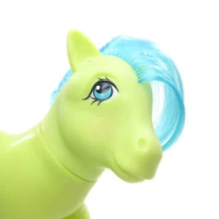 Hasbro Tootsie My Little Pony Vintage G1 -Hasbro Fun Toys Green pony blue hair tootsie