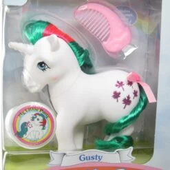 Hasbro Gusty My Little Pony Unicorn 2020 Classic Reissue Toy -Hasbro Fun Toys Gusty unicorn my little pony g1 reissue classic pegasus collection