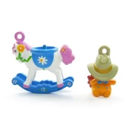 Hasbro Johnny Jump-Up Charmkins Charm With Lazy Daisy Rocking Horse -Hasbro Fun Toys Johnny jump up lazy daisy charmkins set