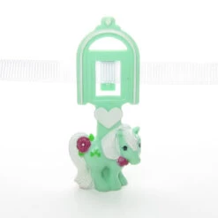 Hasbro Minty My Little Pony 1984 McDonald's Bookmark -Hasbro Fun Toys Minty bookmark ribbon choker necklace my little pony