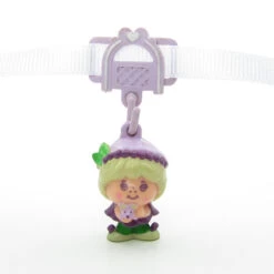 Hasbro Mollyberry Charmkins Shoelace Hanger And Charm -Hasbro Fun Toys Mollyberry on white ribbon choker necklace 78795cf7 eab2 4488 a1ff 6081de2adb7f