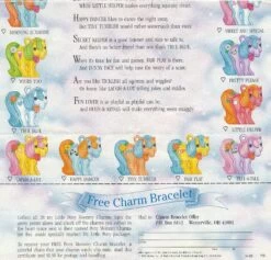 Hasbro Mummy Charms Collector Poster My Little Pony Charm Checklist -Hasbro Fun Toys Mummy mommy charms collector poster free charm bracelet offer