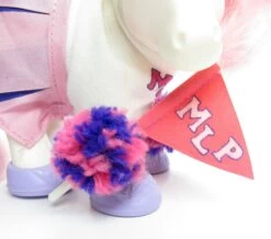 Hasbro Pom Pom Pony My Little Pony Wear Vintage G1 Clothes -Hasbro Fun Toys My Little Pony Cheerleader Clothes Outfit Shoes T Shirt Pom Pom Flag
