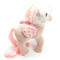 Hasbro So Soft Hippity Hop My Little Pony Vintage G1 -Hasbro Fun Toys My Little Pony hippity hop so soft flocked toy pink flocking