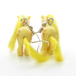 Hasbro Butterscotch Retro My Little Pony Earrings -Hasbro Fun Toys My little pony earrings butterscotch yellow hair