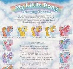 Hasbro Mummy Charms Collector Poster My Little Pony Charm Checklist -Hasbro Fun Toys My little pony mummy charms poster free charm bracelet offer