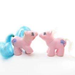 Hasbro Sticky & Sniffles Newborn Twins G1 My Little Pony Set