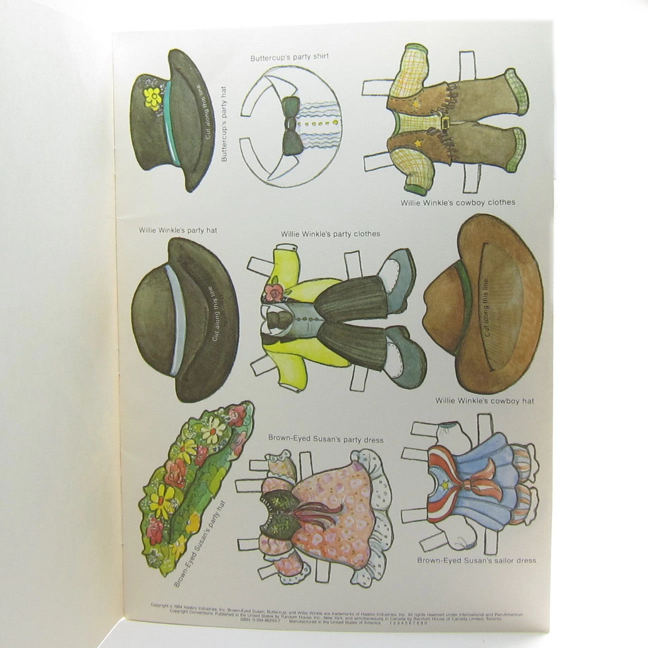 Hasbro Charmkins Paper Doll Book With Brown Eyed Susan, Willie Winkle, Buttercup 5 Hasbro Charmkins Paper Doll Book With Brown Eyed Susan, Willie Winkle, Buttercup - Image 3