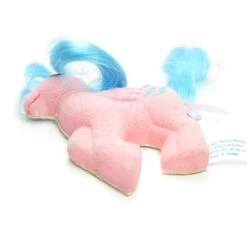 Hasbro Firefly Stickles Vintage My Little Pony Flocked 3D Sticker -Hasbro Fun Toys Pink Flocked Sticker My Little Pony Firefly 3D with real hair