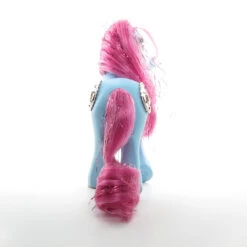 Hasbro Princess Royal Blue Sapphire Vintage G1 My Little Pony -Hasbro Fun Toys Pink tinsel hair blue body princess royal moon symbol