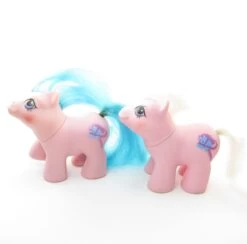 Hasbro Sticky & Sniffles Newborn Twins G1 My Little Pony Set -Hasbro Fun Toys Sniffles sticky newborn twins ponies g1