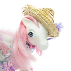 Hasbro The Tea Party Set My Little Pony Wear Vintage G1 Clothes -Hasbro Fun Toys Straw hat bonnet my little pony tea party
