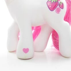 Hasbro Strawberry Swirl G3 My Little Pony From Let's Go Purse Set -Hasbro Fun Toys Strawberry swirl g3 my little pony white body pink hair