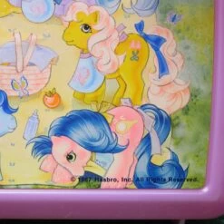 Hasbro My Little Pony Lunch Box With Thermos Vintage 1987 Peek-A-Boo Baby Ponies -Hasbro Fun Toys Vintage 1987 my little pony plastic lunch box aladdin thermos
