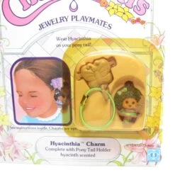 Hasbro Hyacinthia MOC Charmkins Vintage Ponytail Holder Butterfly Factory Sealed -Hasbro Fun Toys Vintage Hyacinthia Charmkins butterfly hair clip elastic