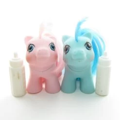 Hasbro Doodles & Noodles Newborn Twins G1 My Little Pony Set With Accessories 9 Hasbro Doodles & Noodles Newborn Twins G1 My Little Pony Set With Accessories -Hasbro Fun Toys Vintage g1 my little pony baby newborn twins set