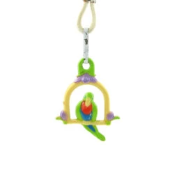 Hasbro Crocus The Parrot Charmkins Charm With Hair Elastic -Hasbro Fun Toys Vintage hasbro charmkins crocus parrot charm hair elastic