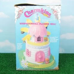 Hasbro Charmkins Flower Mill Play Set Windmill With Whippoorwill, Chrysanthemum & Furniture -Hasbro Fun Toys Vintage hasbro charmkins flower mill cottage playset