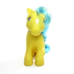 Hasbro Bubbles My Little Pony Vintage G1 Sitting Pose -Hasbro Fun Toys Vintage my little pony bubbles yellow blue hair