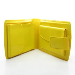 Hasbro Charmkins Wallet Vintage Yellow Vinyl Bifold Billfold & Coin Purse With Brown Eyed Susan -Hasbro Fun Toys Wallet billfold vintage yellow vinyl charmkins brown eyed susan
