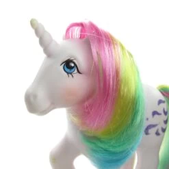 Hasbro Windy My Little Pony Vintage G1 Rainbow Hair Unicorn With Accessories -Hasbro Fun Toys Windy vintage g1 purple pony rainbow hair