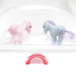 Hasbro Miniature Blue Belle & Cotton Candy World's Smallest My Little Pony Retro Toy Set -Hasbro Fun Toys World s smallest my little pony blue belle cotton candy