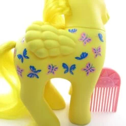 Hasbro Dancing Butterflies My Little Pony G1 Twice As Fancy Pegasus -Hasbro Fun Toys Yellow pegasus my little pony butterfly symbols